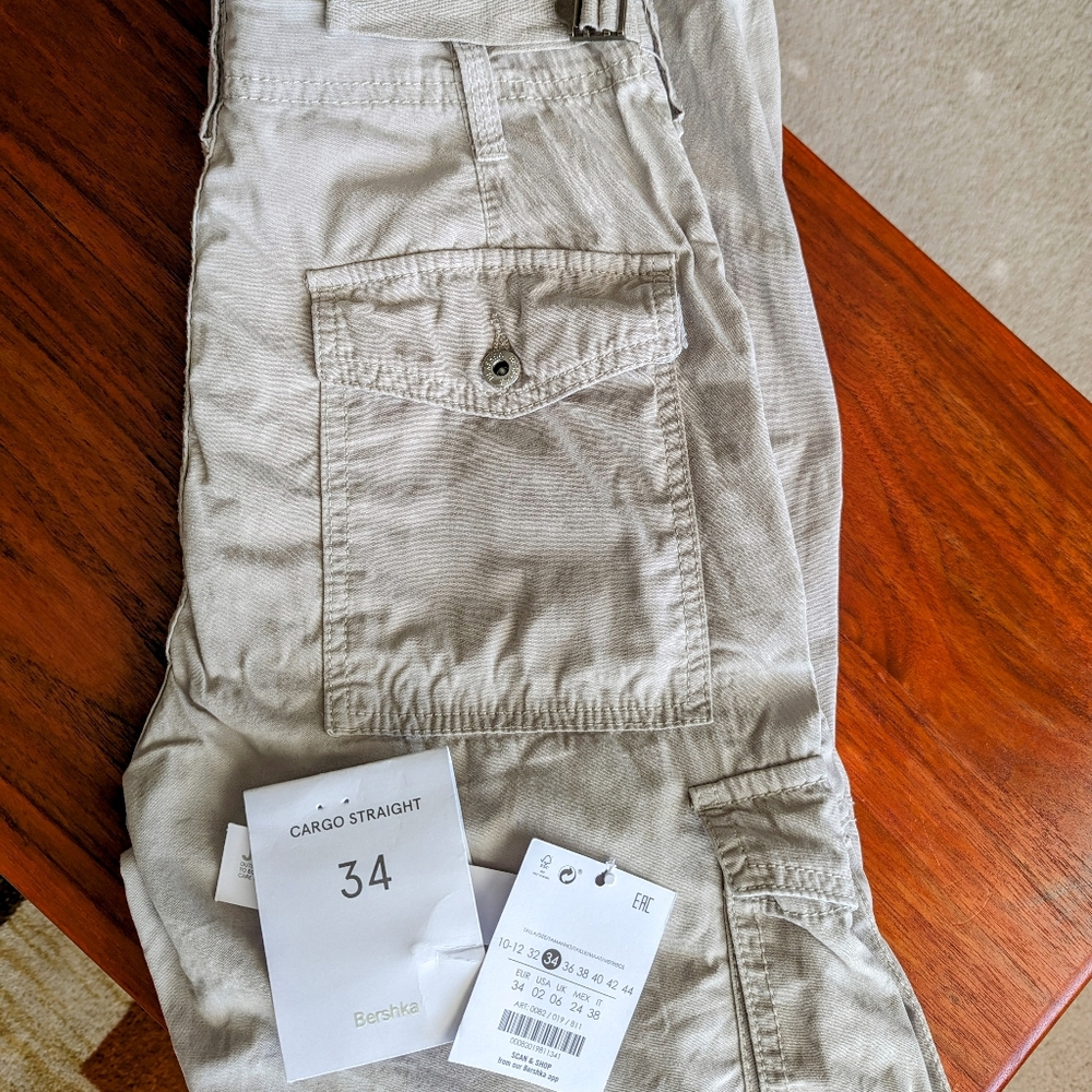 Bershka Cargo Straight Pants